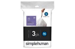 simplehuman Bin Liner Code N 3 x 20 Pack 60 Liners